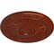 Ekena Millwork Lunel Ceiling Medallion (Fits Canopies up to 3 3/4"), Hand-Painted Firebrick, 20 1/4"OD x 1 1/2"P CM20LUFIF - alternate 2
